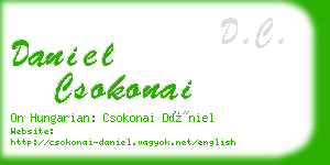 daniel csokonai business card